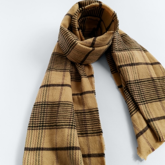 Zara plaid scarf - Picture 1 of 6